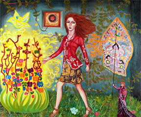 2012 oil - Lights of Memories Illuminate This Unknown Journey